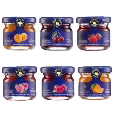 sample mini jam jars