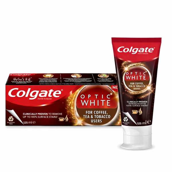 Open Colgate Colgate Optic White Toothpaste / Coffee,Tea and Tobacco users / 50 ml ...