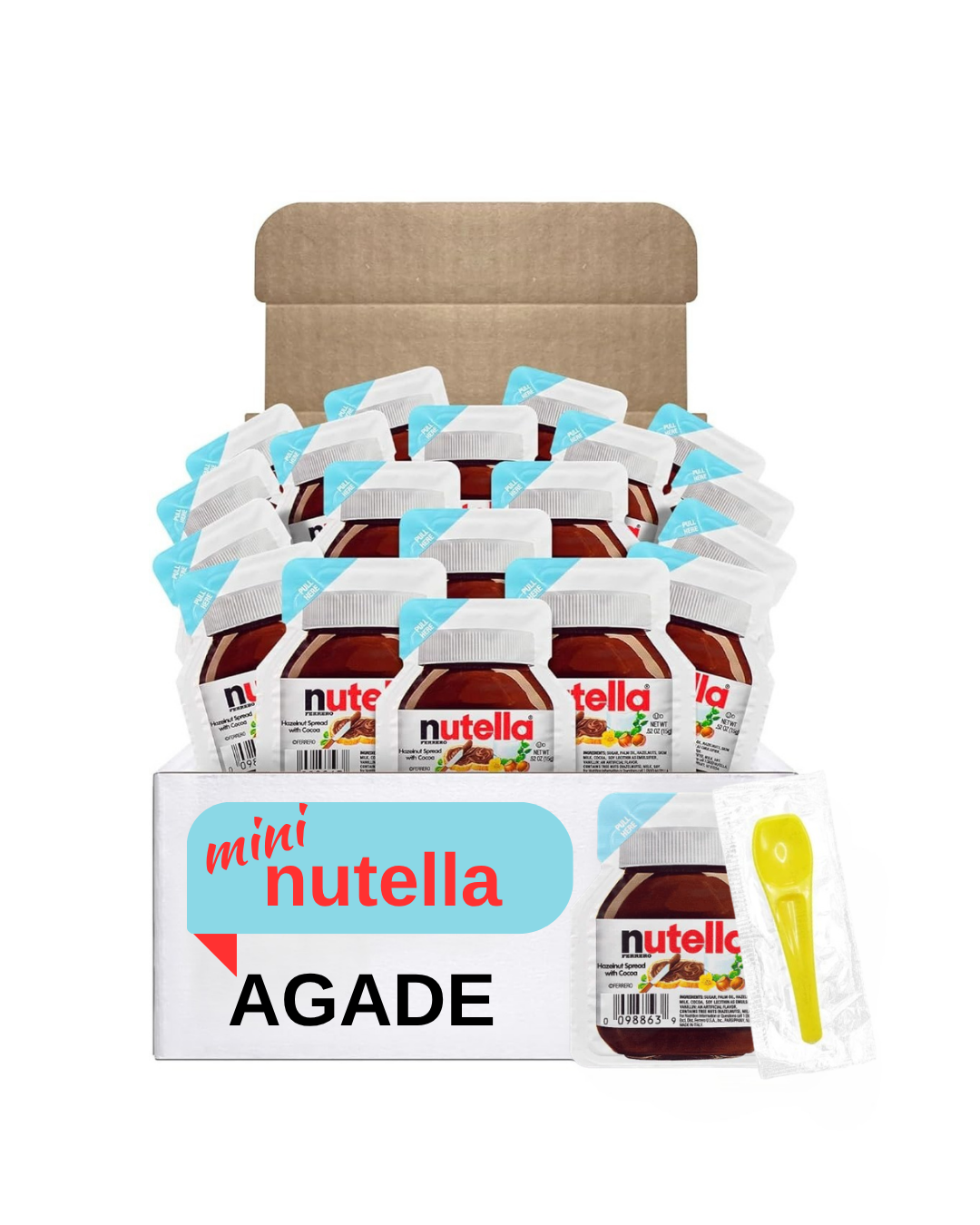 Mini Nutella Snack Pack Box, 20 x15 g