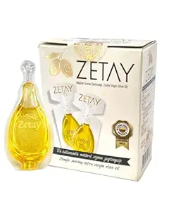Zetay Premium Extra Virgin Olive Oil Sachets | Cold press |10 x 10 ml (Total 120 ml / 4.06 fl oz)