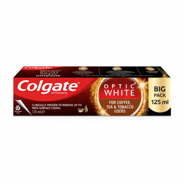 Colgate Tea Colgate Optic White Tea,Coffee,Tobacco users Toothpaste 4.22 oz(125 ml ...